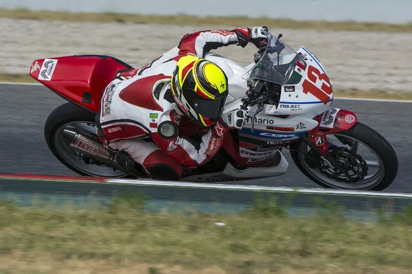 Driver Mario Lujan. Honda CBR250R — Stock Photo, Image