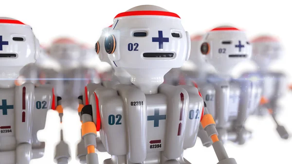 První pomoci roboti — Stock fotografie