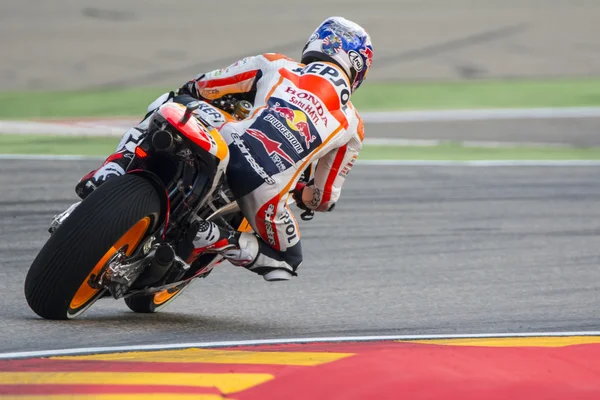 Dani Pedrosa. Team Repsol Honda. Grand Prix Movistar of Aragon of MotoGP — Stok fotoğraf