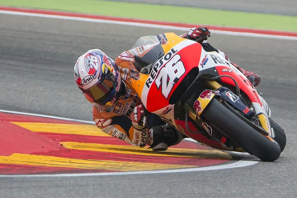 Dani Pedrosa. Team Repsol Honda. Grand Prix Movistar of Aragon of MotoGP — Stockfoto