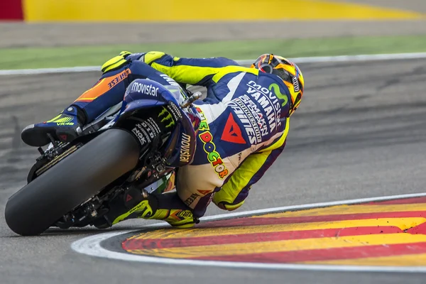 Valentino ROSSI. Movistar Yamaha MotoGP. Grand Prix Movistar of Aragon — 图库照片