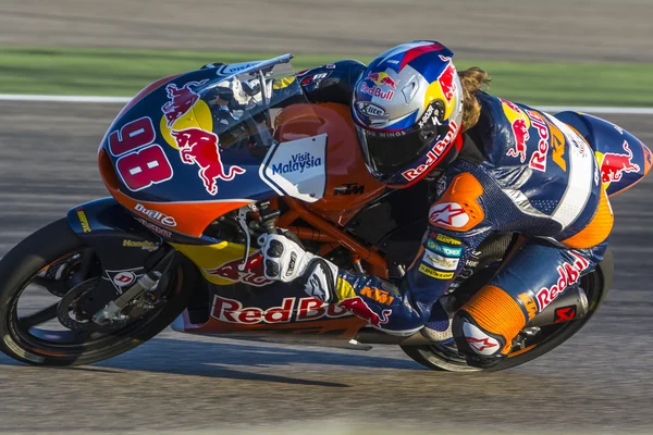 Karel Hanika. Moto3. Aragon MotoGP Grand Prix Movistar — Stok fotoğraf