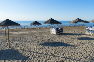 Sunset beach ve şemsiye