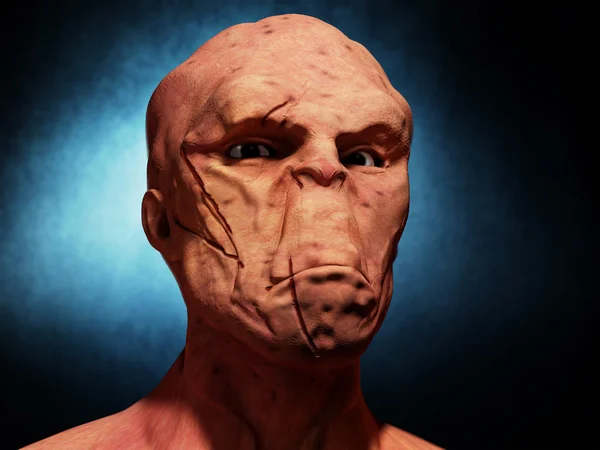 3D portre alien — Stok fotoğraf