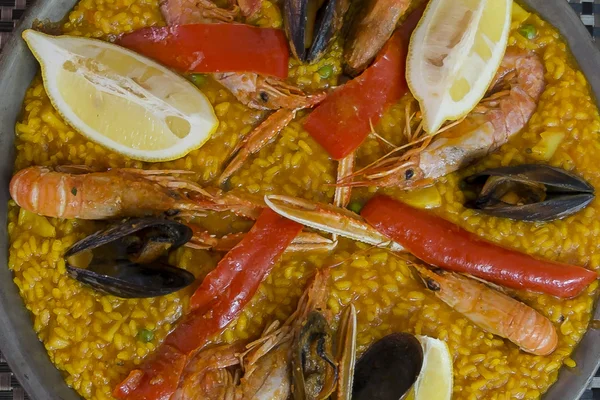 Paella θαλασσινά ισπανική — Φωτογραφία Αρχείου