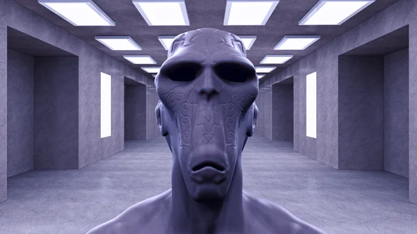 Retrato de monstro alienígena — Fotografia de Stock