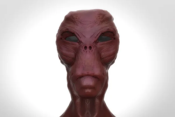 3d retrato alienígena — Foto de Stock