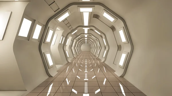 Architecture futuriste des couloirs — Photo