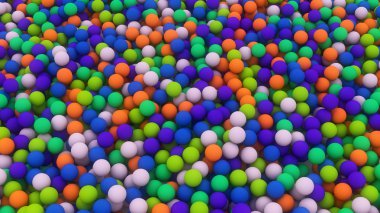 Çeşitli renkli toplar