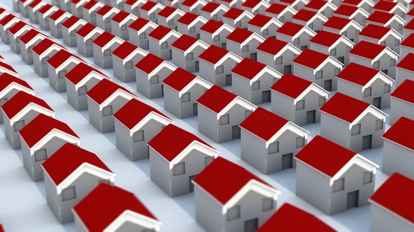 Neighborhood mini houses — Stock Photo, Image