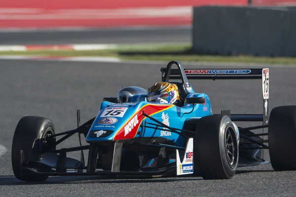 Водитель Танарт САТЬЕНТЬКУЛ. Dallara F312. Euroformula Open. International GT Open . — стоковое фото