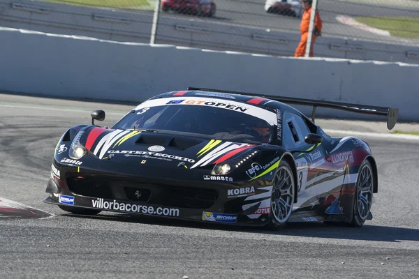 Driver BALZAN. Ferrari 458 Italia GT3. International GT Open — Zdjęcie stockowe