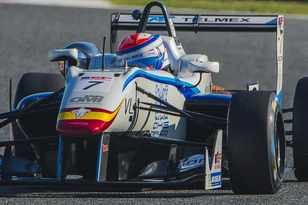 Водитель Диего Менчака. Dallara F312. Euroformula Open. International GT Open — стоковое фото