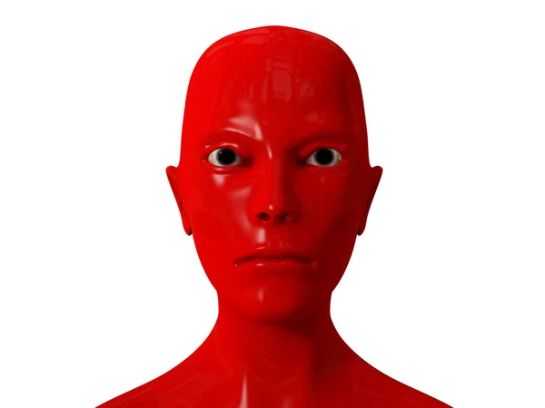 Αλλοδαπός πορτρέτο SciFi κόκκινο — Φωτογραφία Αρχείου