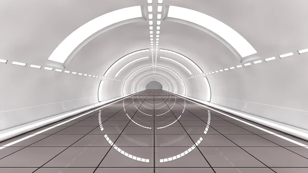 Futuristico corridoio interno fase — Foto Stock