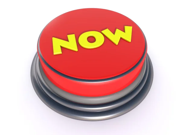 A button with the word Now — Stock Photo, Image