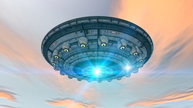 3D fütüristik Ufo