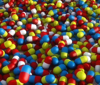 renkli hapları arka plan