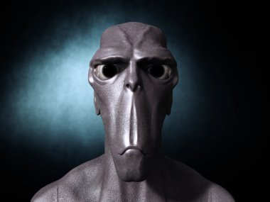 Uzaylı canavar portre