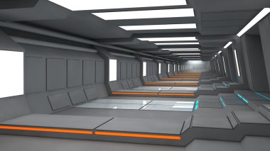 Fütüristik koridor mimari