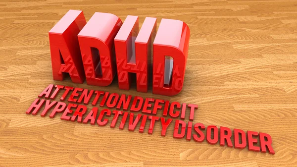 Segno rosso ADHD — Foto Stock