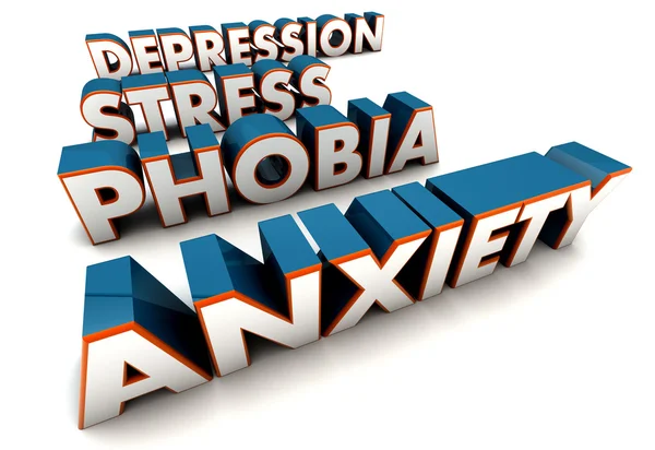 Anxiety mental health concept — Stock Photo, Image