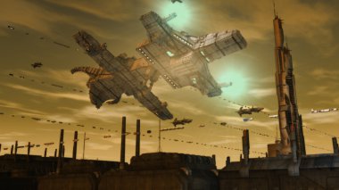 Fütüristik Ufo yabancılık