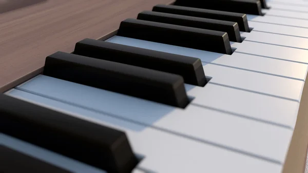 Gros plan sur les touches de piano — Photo