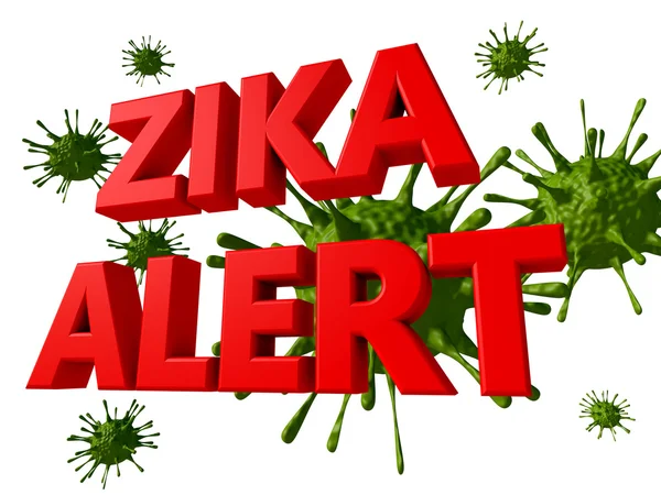 Zika 病毒警报 — 图库照片