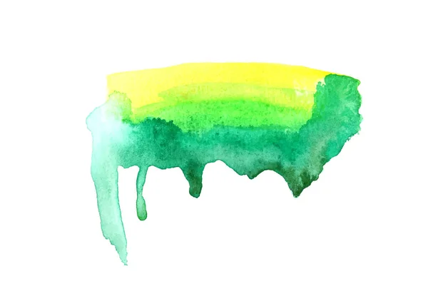 Abstraktes Aquarell Hintergrundbild Mit Einem Flüssigen Spritzer Aquarellfarbe Isoliert Auf — Stockvektor
