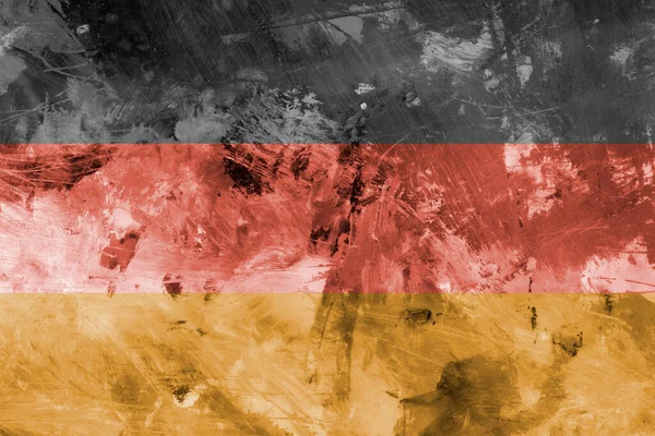 Duitsland Grunge Vlag Vintage Retro Stijl Vieze Grunge Patriottische Vlag — Stockfoto