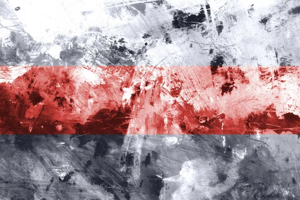 Republik Weißrussland Weiß Rot Weiße Flagge Auf Betonstrukturiertem Hintergrund Flagge — Stockfoto