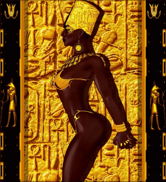 A impressão de Nefertiti — Fotografia de Stock