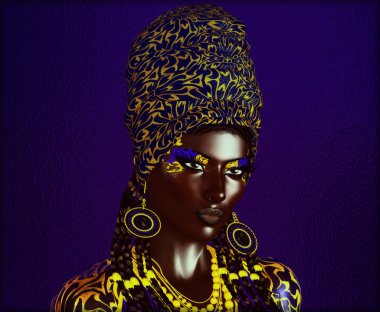 Afro-Amerikan Moda Güzellik.