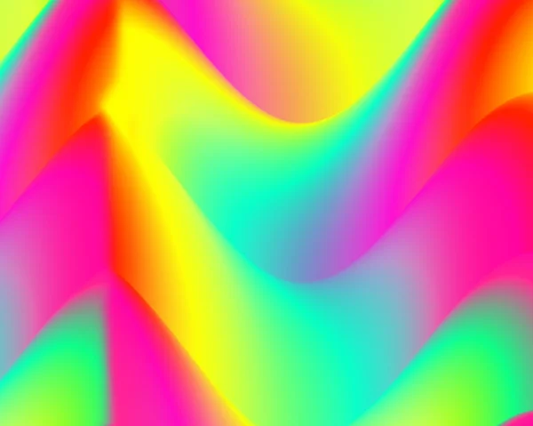 Fundo colorido e abstrato com padrão de onda. Papel de parede cor arco-íris . — Fotografia de Stock