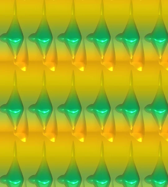 Groen en geel oplichtende abstract achtergrond in uniek patroon. — Stockfoto