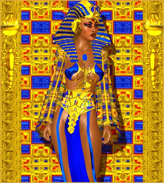 Cleopatra of een Egyptische vrouw farao. — Stockfoto