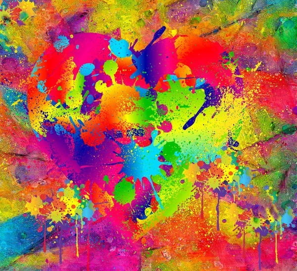 Fond abstrait, peinture humide colorée avec effet flou. Art numérique moderne . — Photo