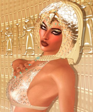 Kleopatra'nın Mısır fantezi görüntü.