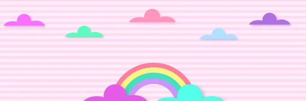 Resumen Kawaii Cielo Colorido Fondo Del Arco Iris Gradiente Suave —  Fotos de Stock