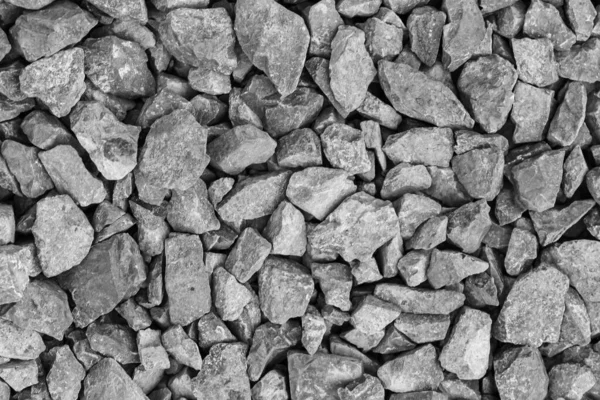 Natural Gray Stone Rubble Broken Stone Texture — Stock Photo, Image