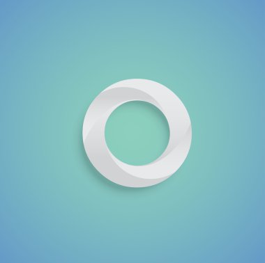 Beyaz kağıt O karakter 