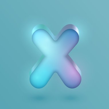 3D gerçekçi neon karakter x