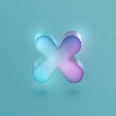 3D gerçekçi neon karakter x