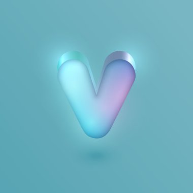3D V gerçekçi neon karakter