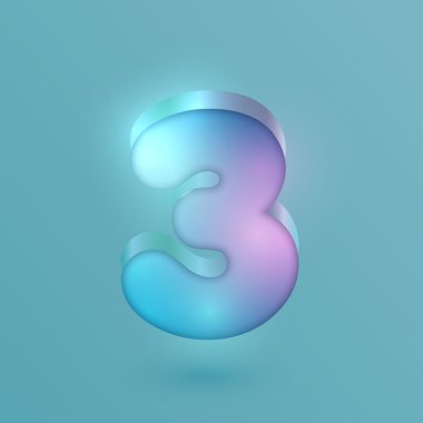 3D üç gerçekçi neon karakter