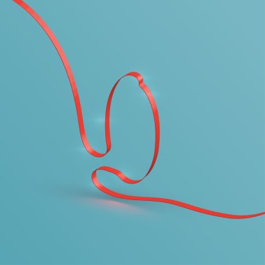 Gerçekçi ribbont yazı tipinden bir yazı