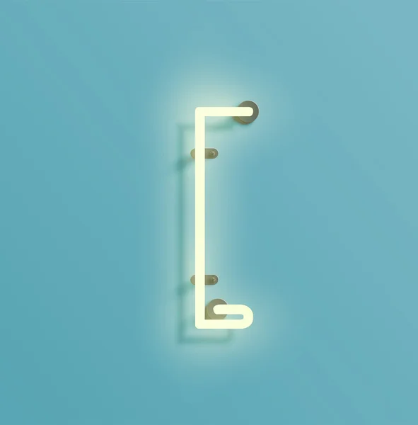 Неоновий реалістичний символ з набору — стоковий вектор