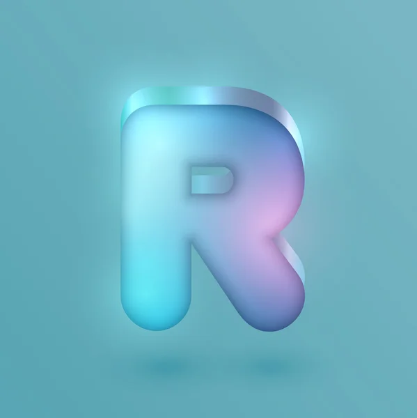 3d r realistische Neon Charakter — Stockvektor