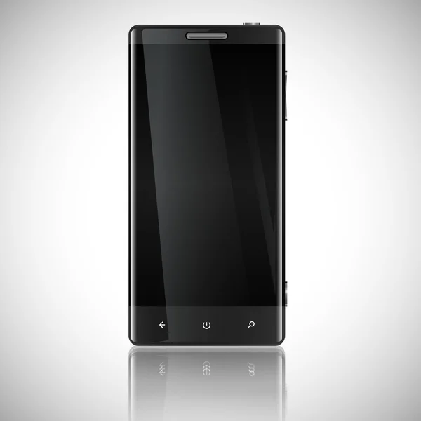 Blank smartphone on white — Stock Vector
